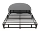 platform bed frame metal queen